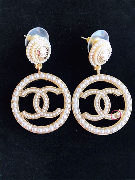 chanel earrings made in france|authentic chanel earrings.